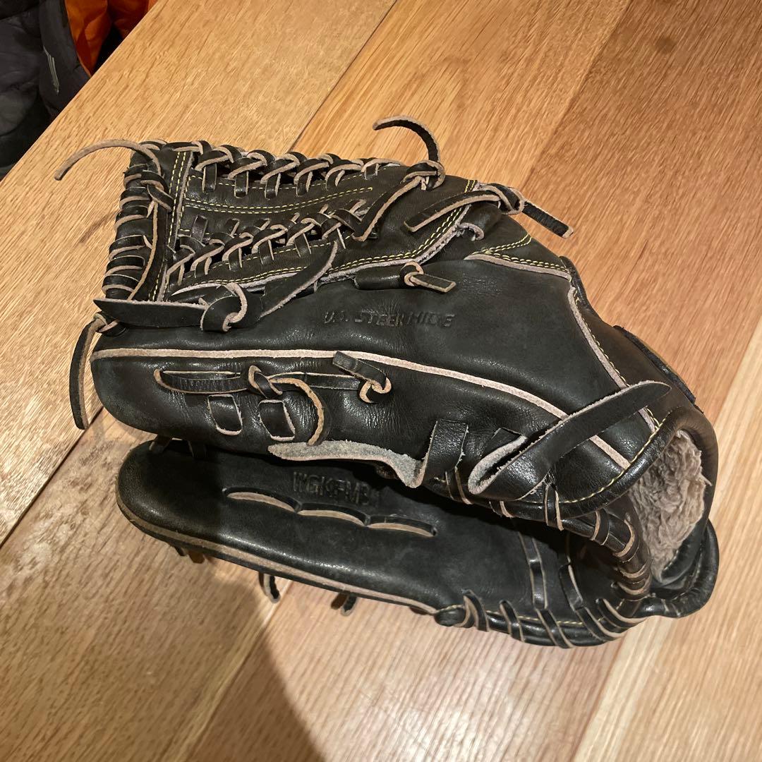 ワールドペガサス 硬式野球グローブ 左　黒　美品