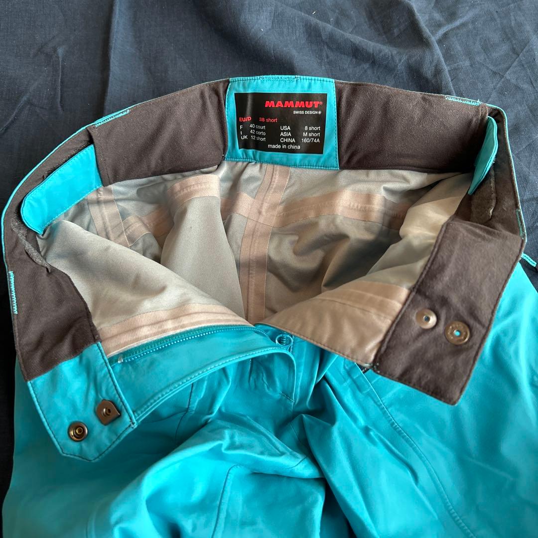 MAMMUT ターコイズ スノーパンツ