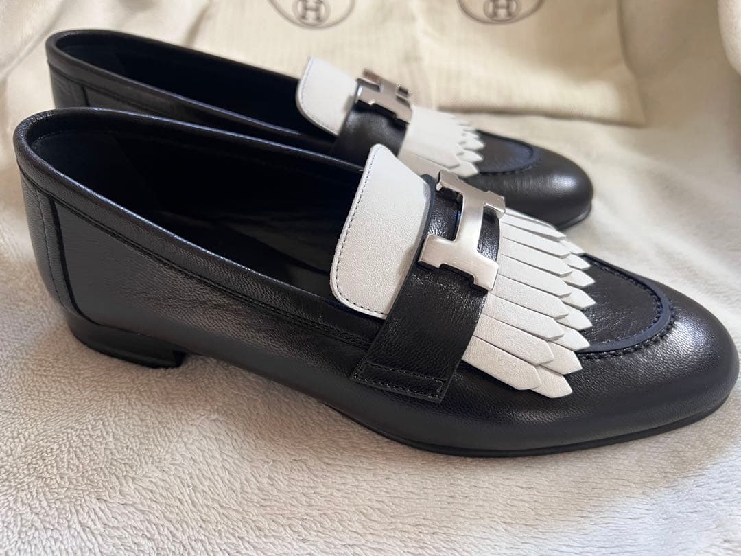 け*こ様 新品未使用　エルメス　モカシン 《ロワイヤル》　36 ブラック　ローフ