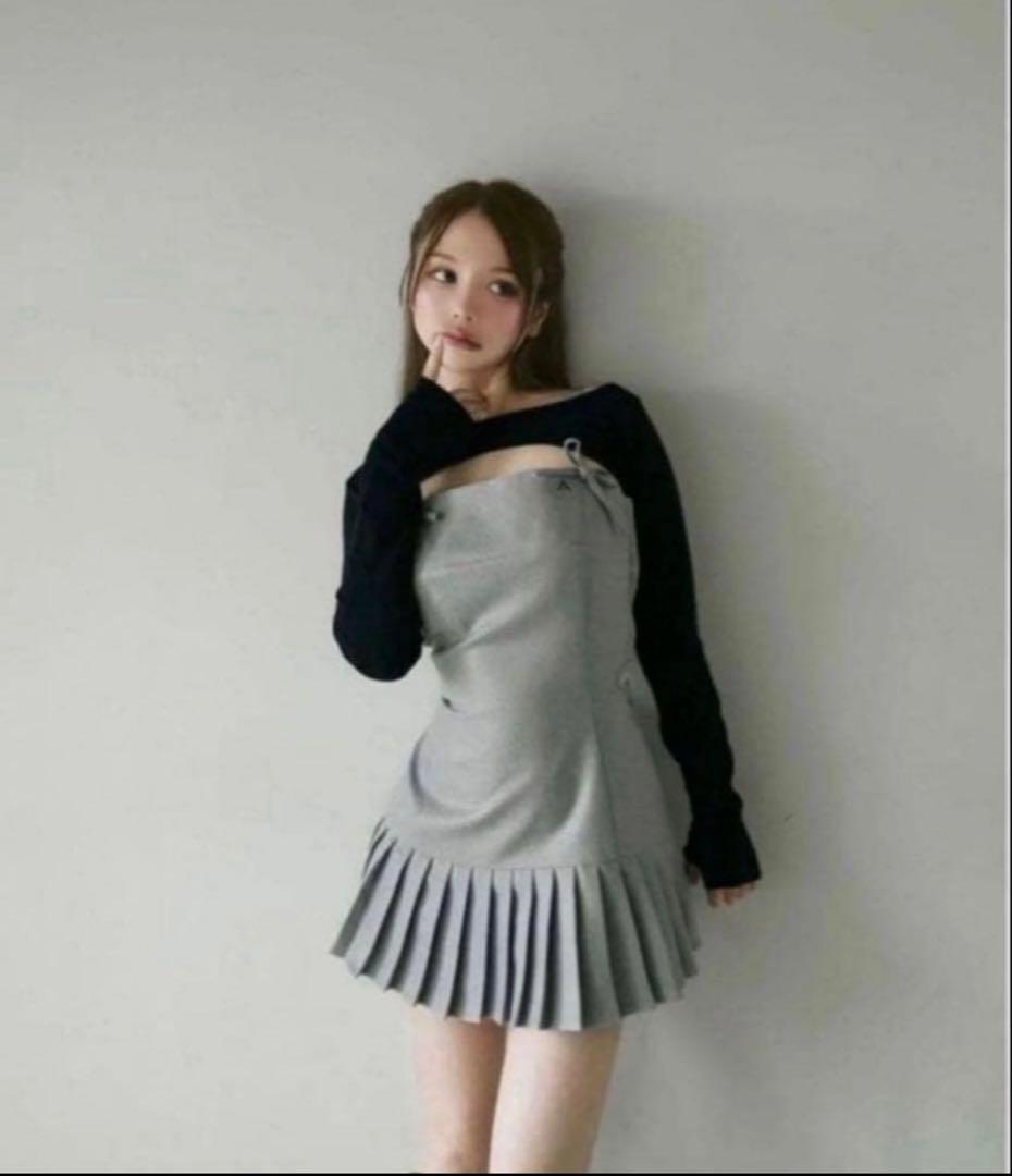 andmary Karen knit set mini dress free - メルカリ