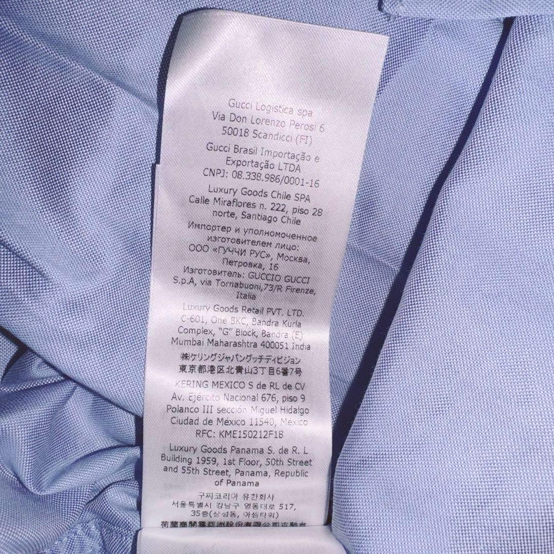 GUCCI グッチ タグ付き 2023 シャツ ブルー　175 92A