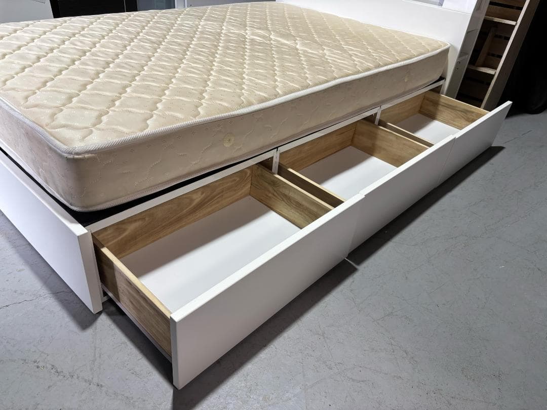 ぷれ コスパクリエーション セミダブルベッドフレームのみ 引出コンセント付