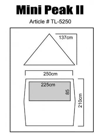 Luxe outdoor MiniPeak II ワンポール難燃テント