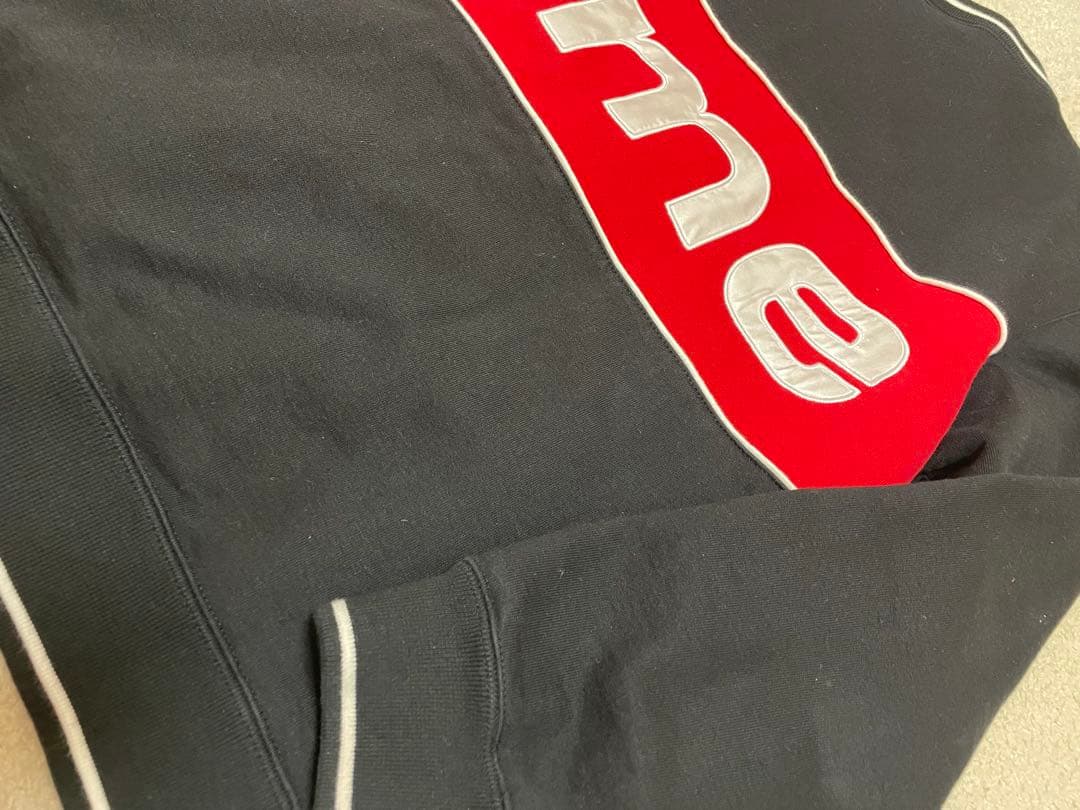 Supreme Piping Crewneck Sサイズ　黒　ボックスロゴ