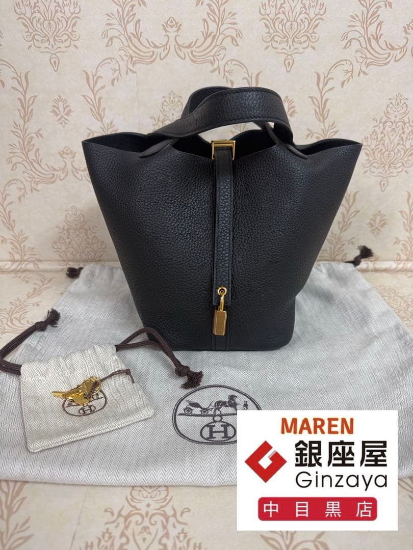 エルメス ピコタンロックPM ノワール/Gold金具 B刻印 - メルカリ