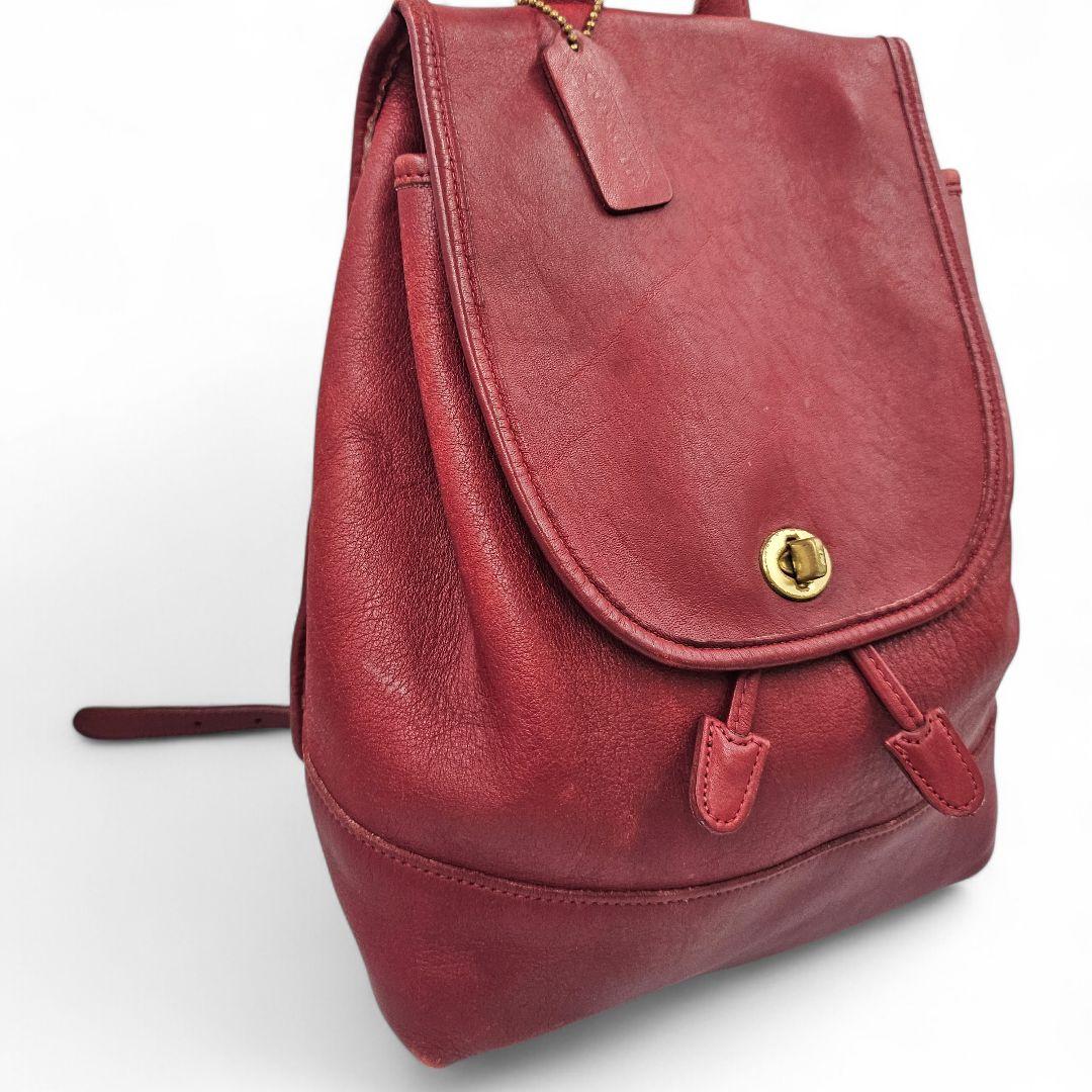 ヴィンテージ　OLD COACH　リュック　ターンロック　クラブタンレザー