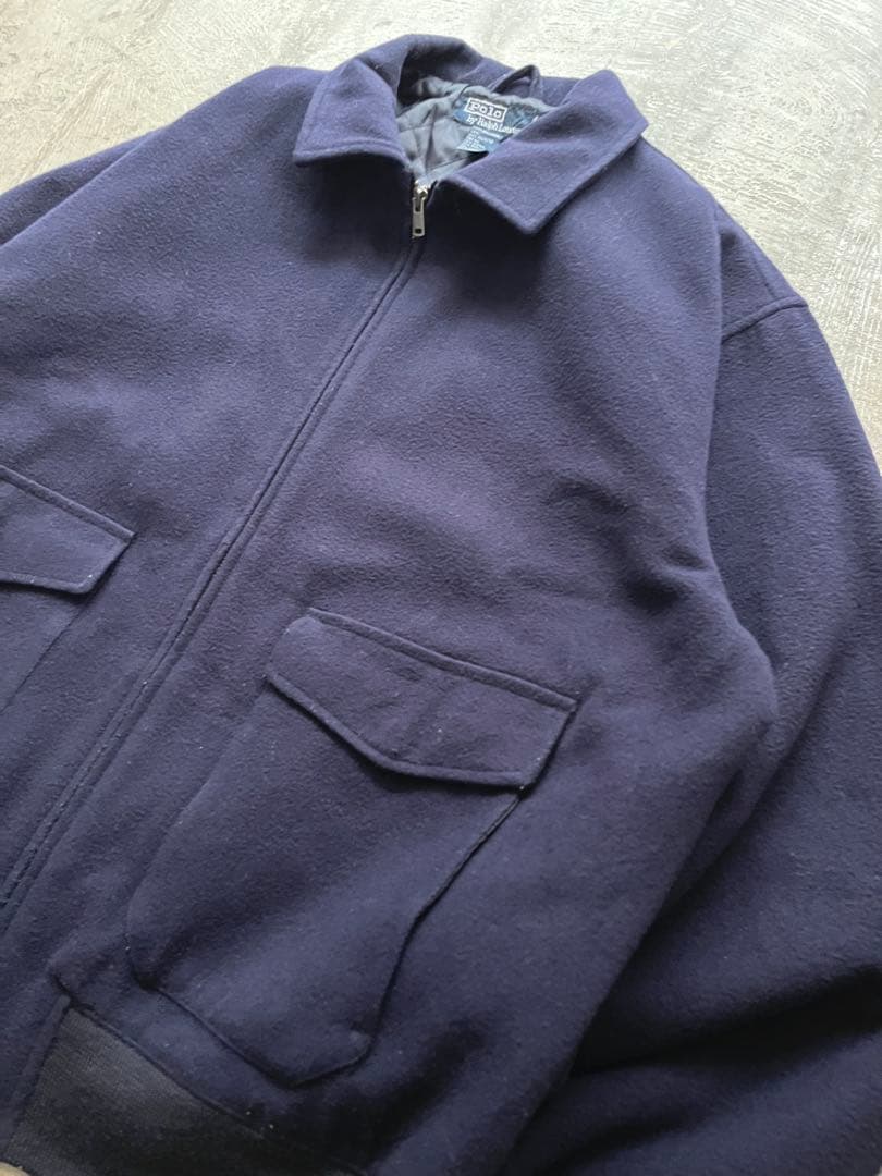90s Polo by RalphLauren A-2タイプ ウール ジャケット