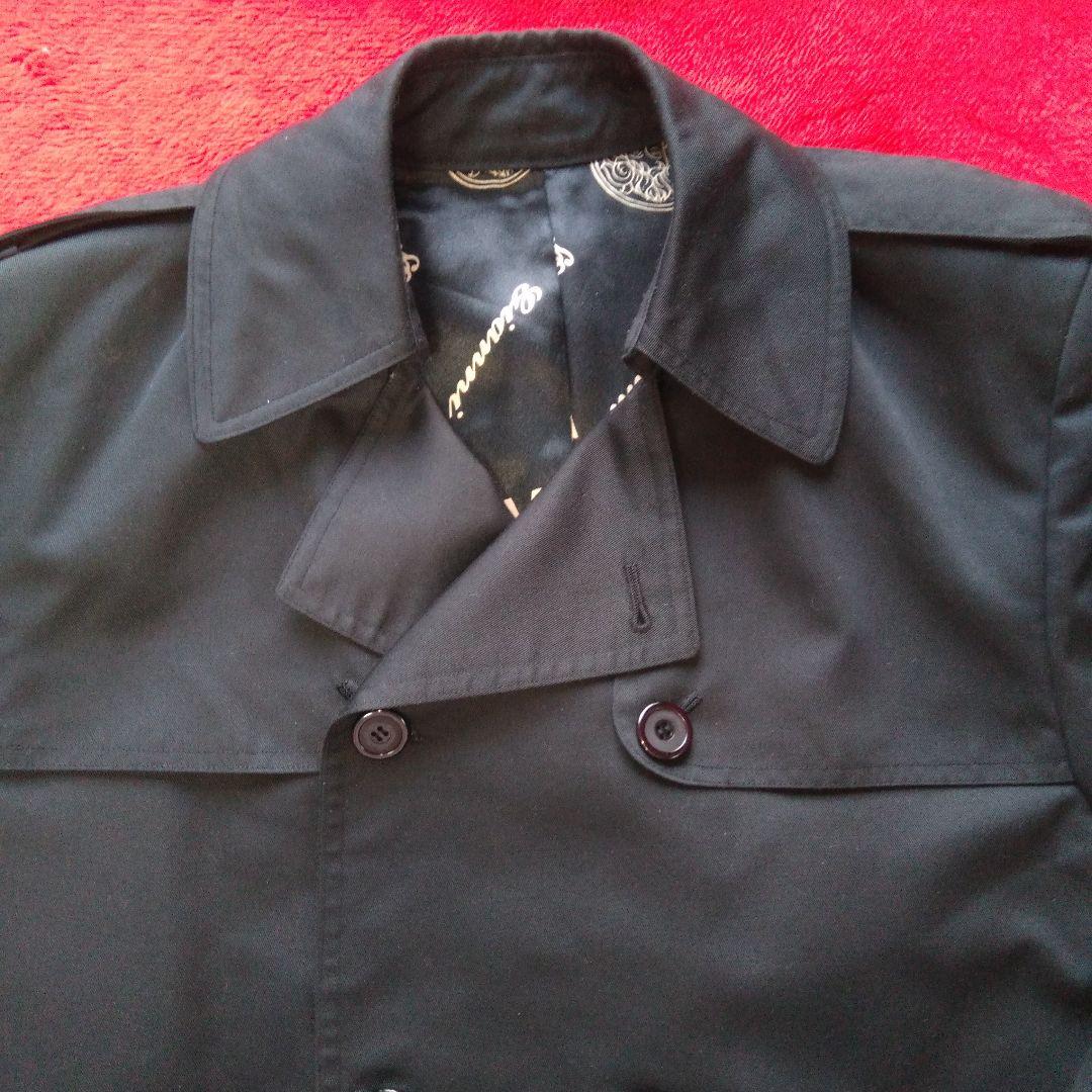 超レア★VERSACE CLASSIC V2★ダブル チェスターコート 黒 L