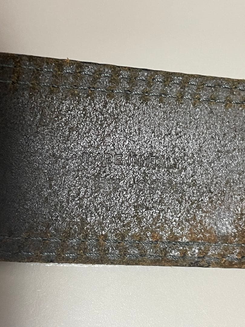 Dior Homme Dバックル　ブラック　ベルト　85 エディ期