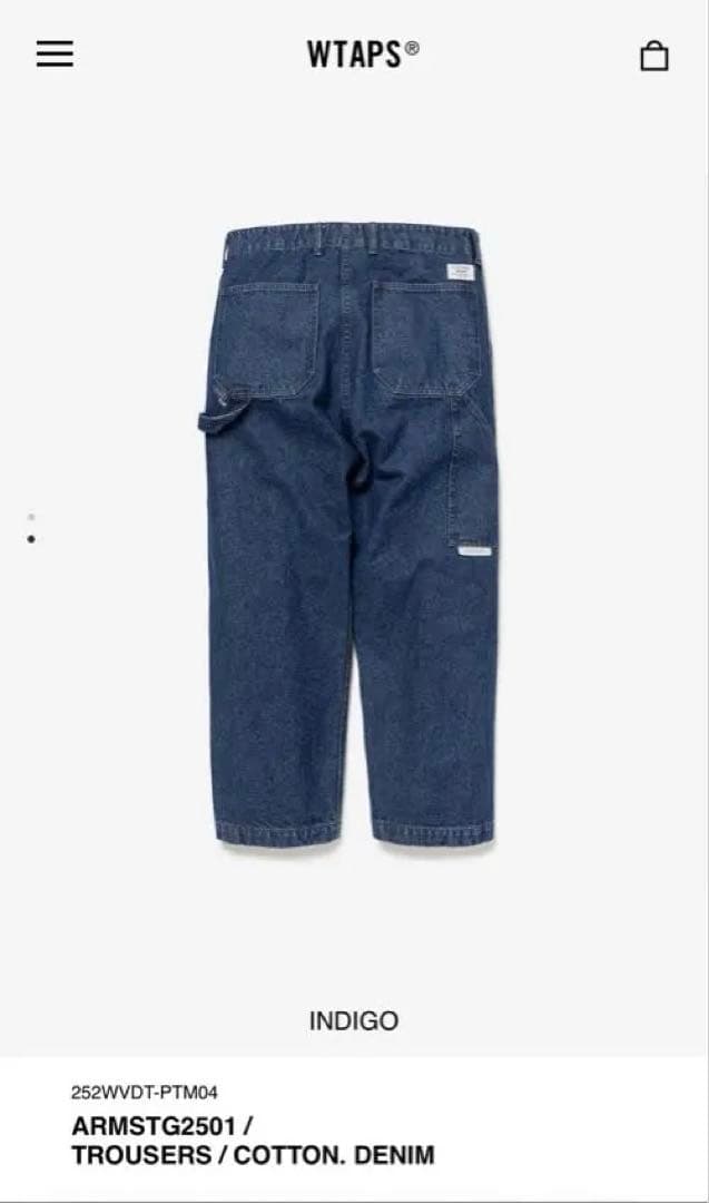 WTAPS ARMSTG2501 コットンデニムトラウザーズ