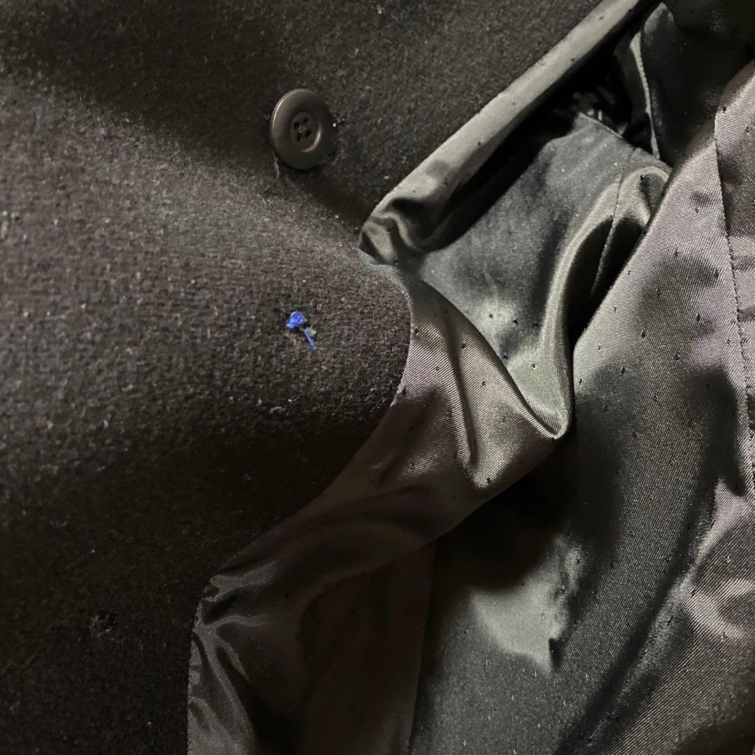 ウール ナポレオンジャケット 銀ボタン パンク お兄系 Y2K アメカジ 黒