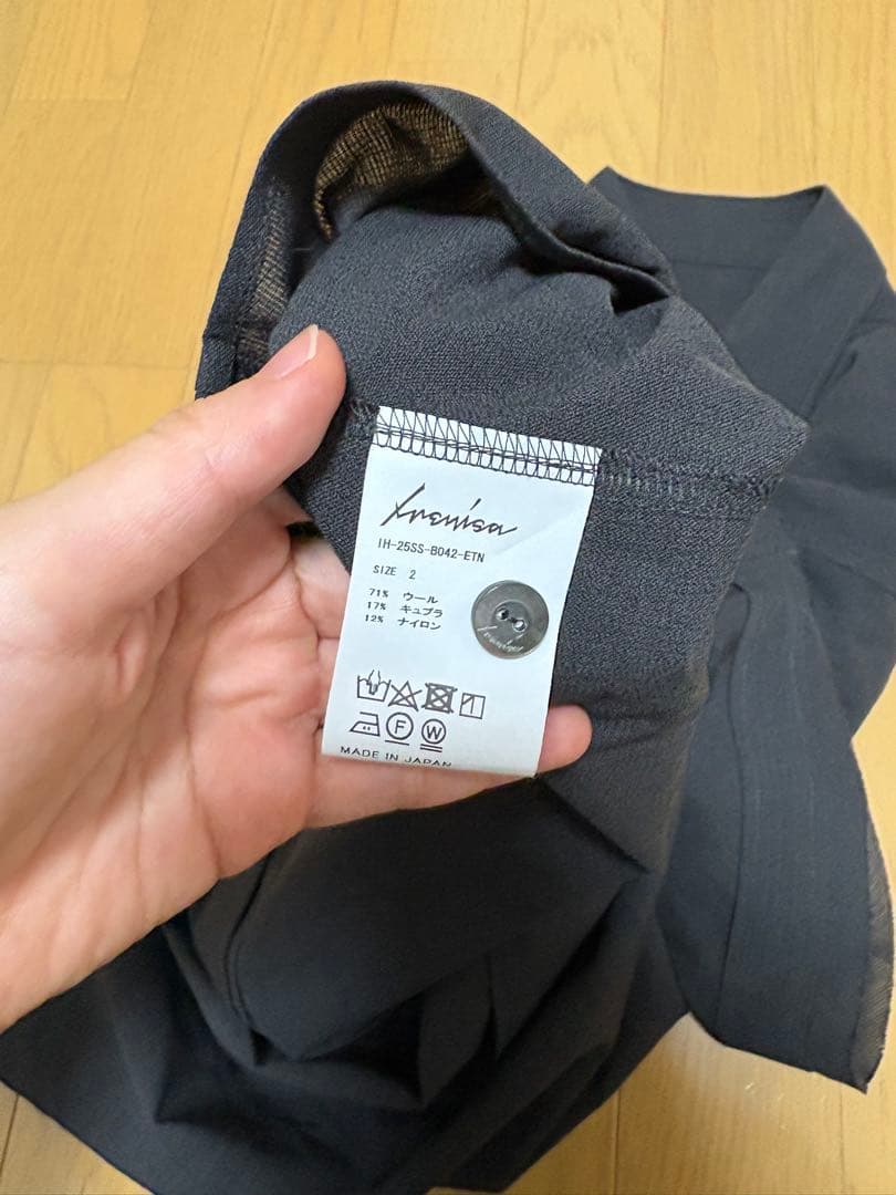 IRENISA ウール半袖シャツ