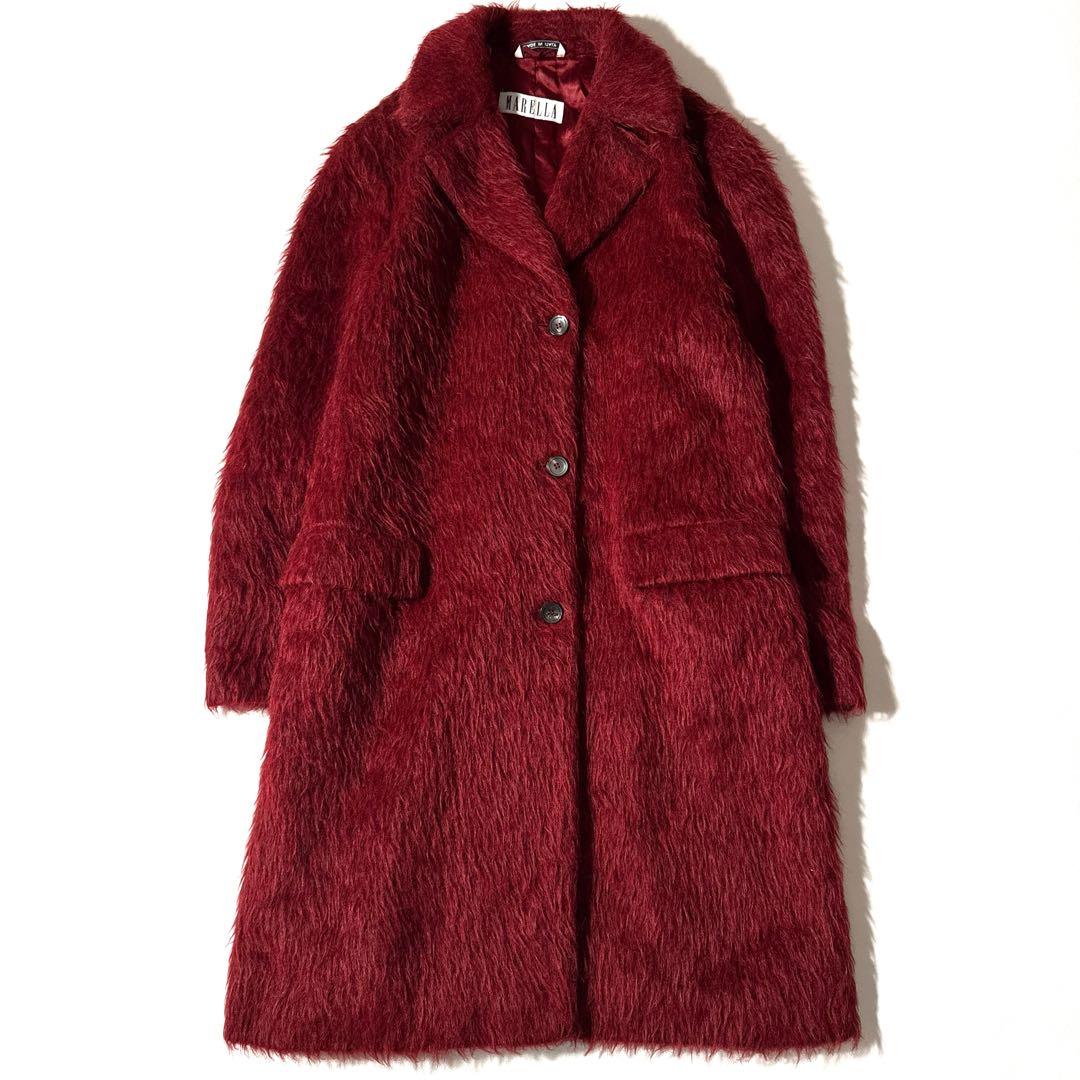 マレーラ マックスマーラ アルパカ シャギー ロングコート チェスター