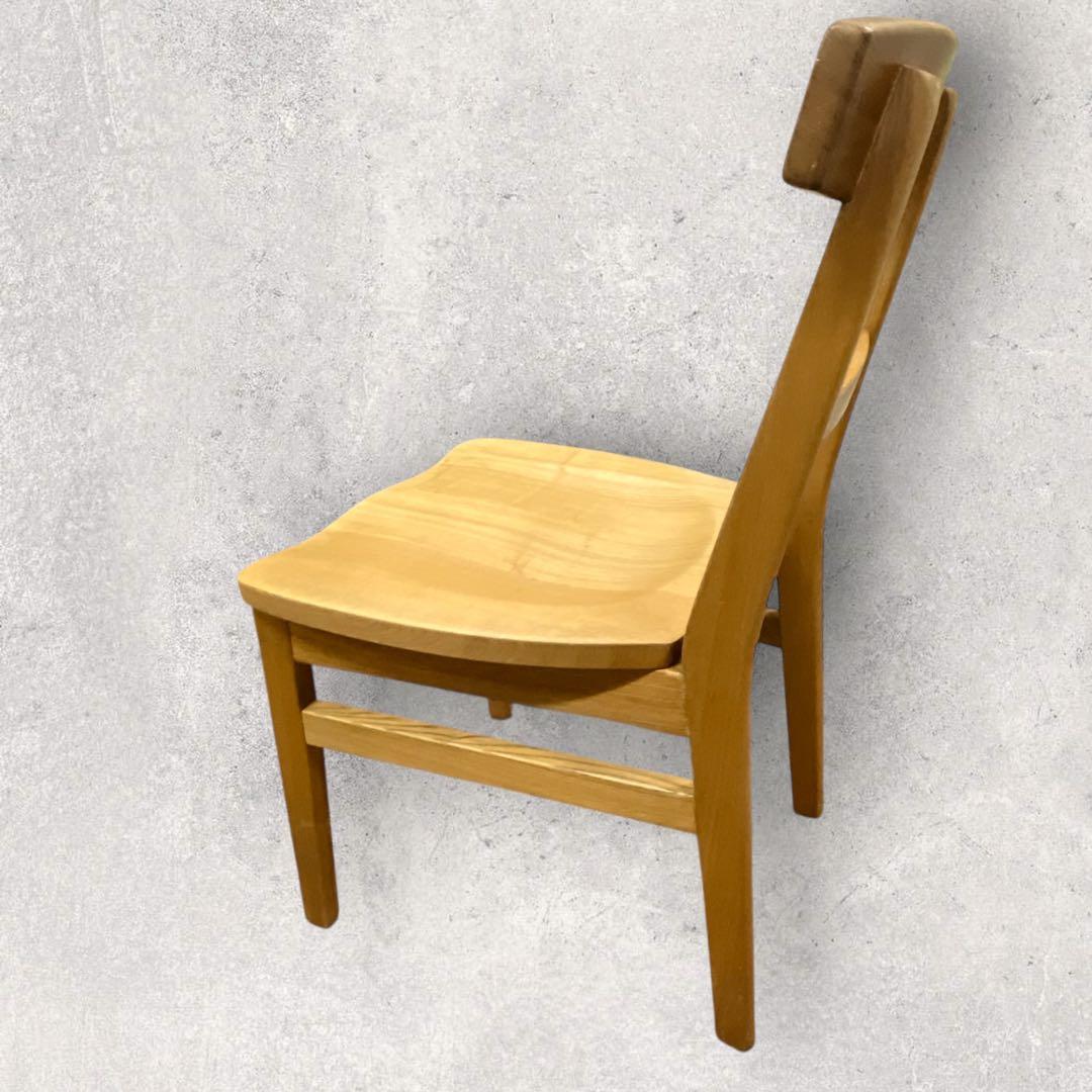 ダイニングチェア　2脚セット　オーク　木製　カリモク　無印　ナチュラル