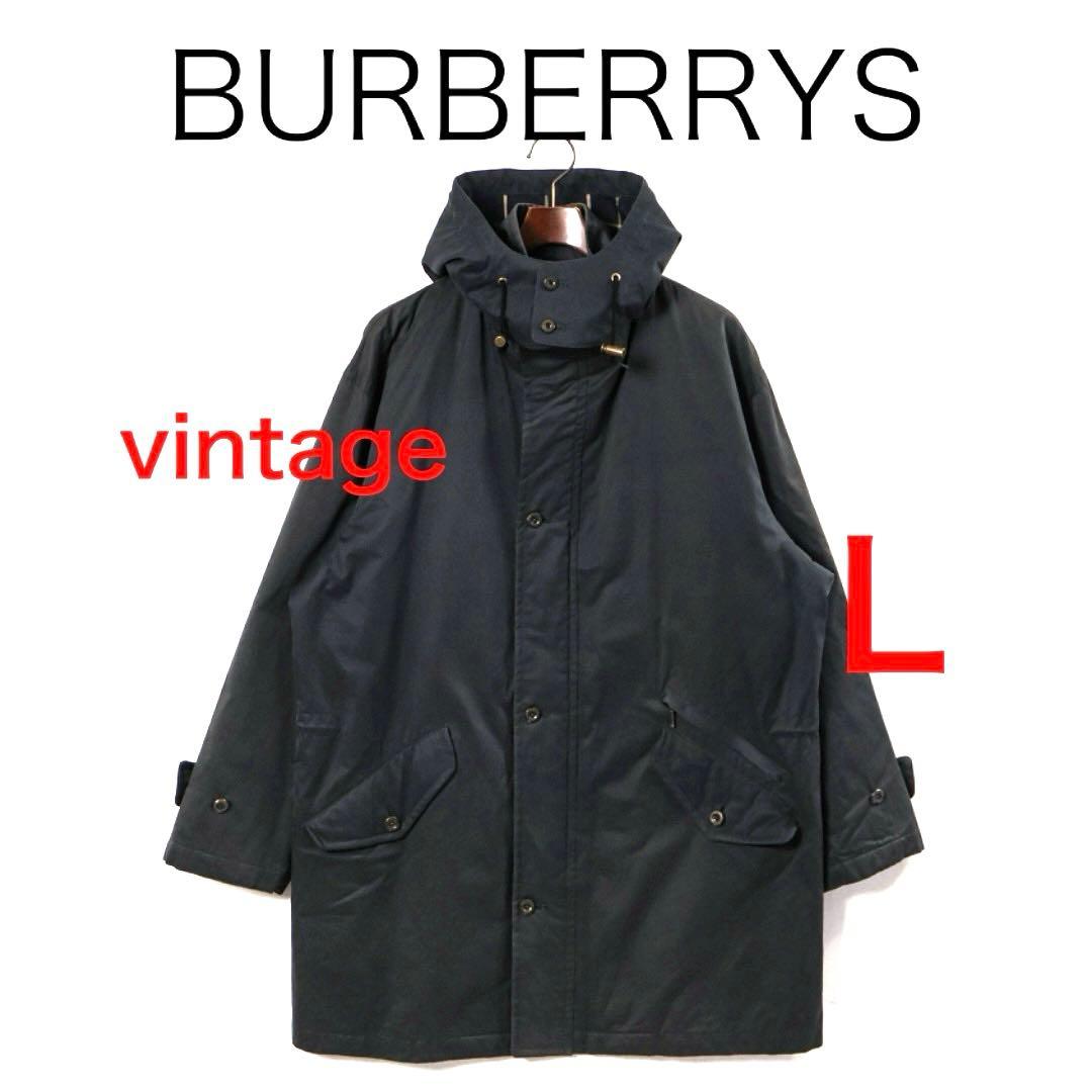 H3938-119バーバリーズ　コットン　スタンドカラーフーディーコートY2K