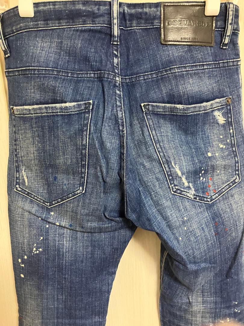 DSQUARED2 ディースクエアードSKATER スケーター ダメージペイント