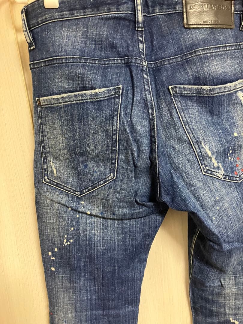 DSQUARED2 ディースクエアードSKATER スケーター ダメージペイント