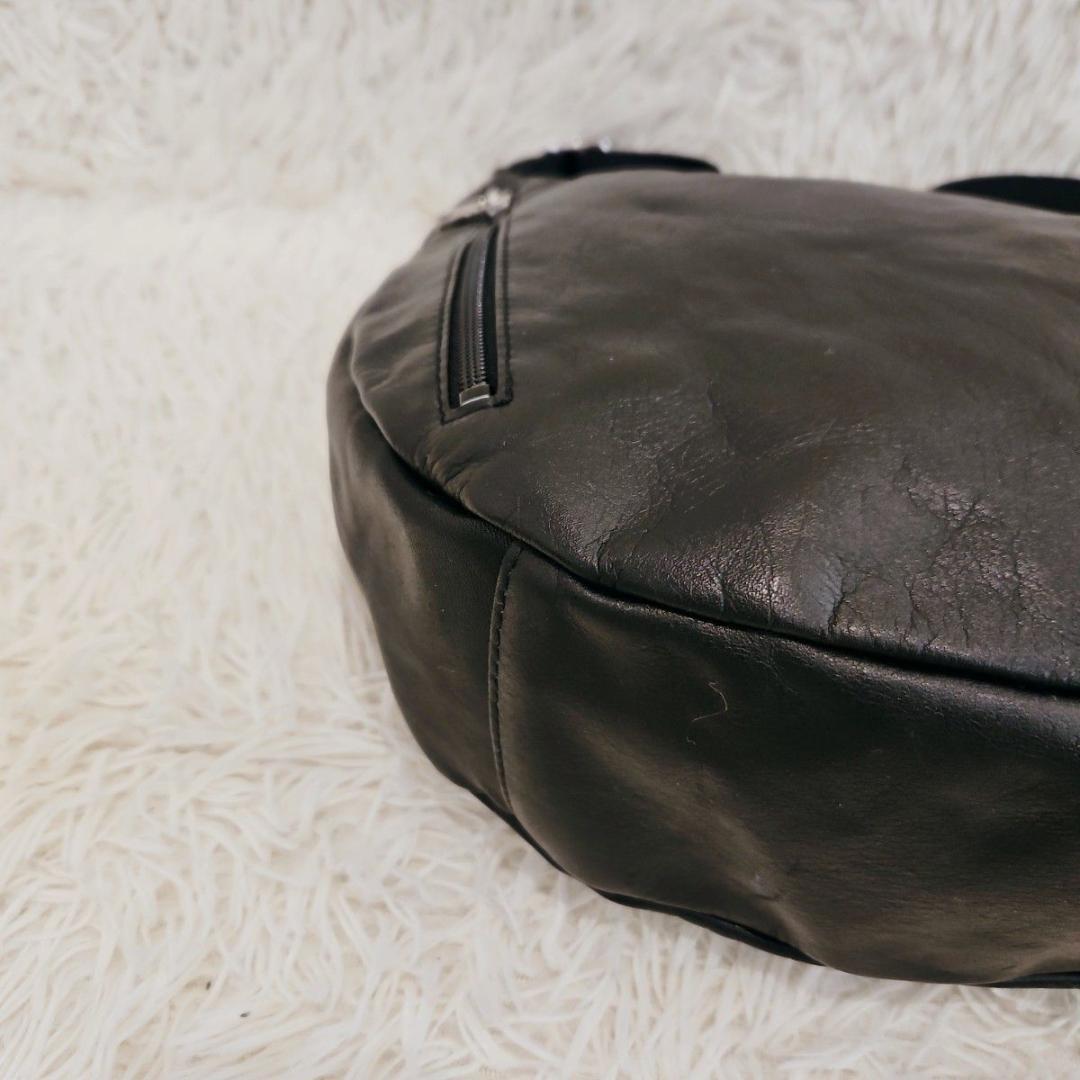 russet ラシット ソフトレザー ラウンド ビッグショルダ ーバッグ 肩掛け