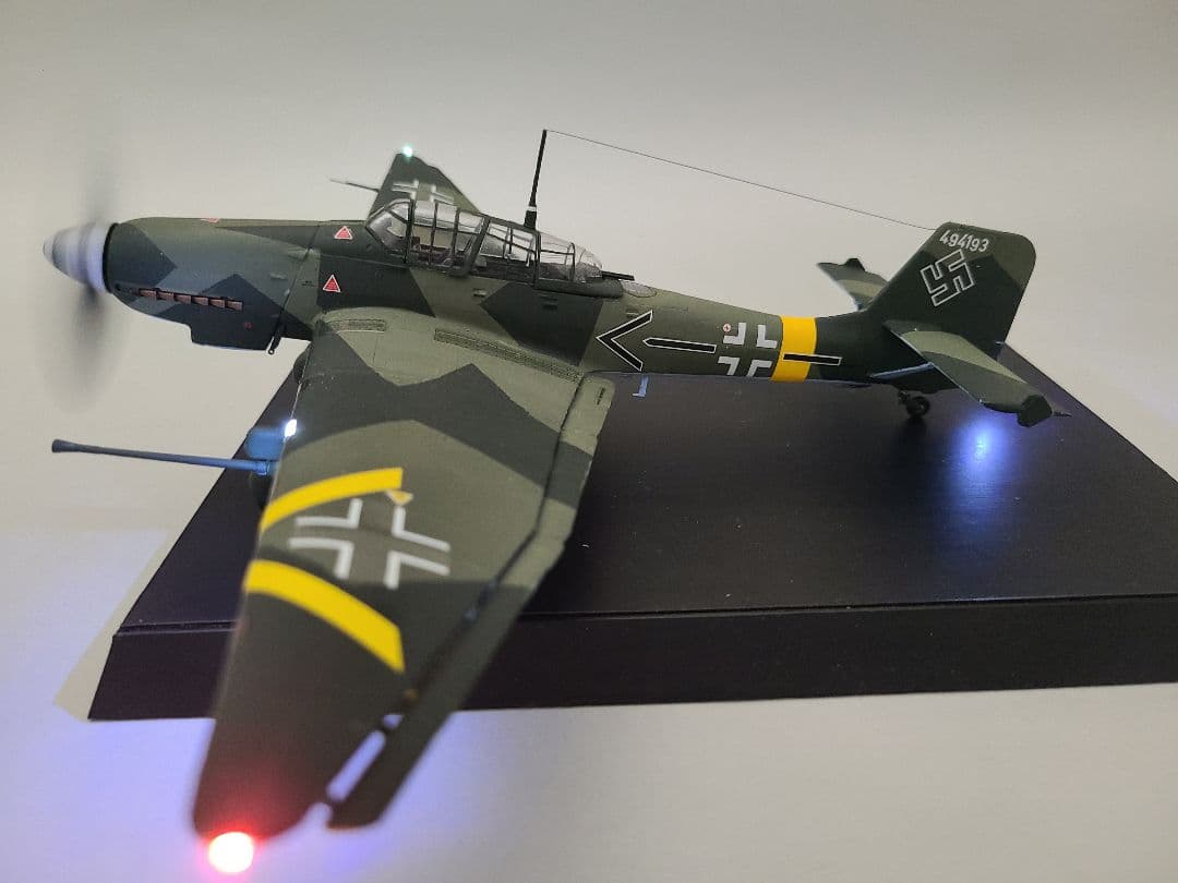 ユンカース スツーカ ju87 タンクバスター リアルモーターライズ完成品