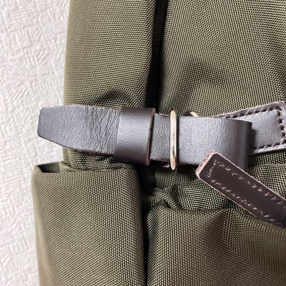 新品未使用Y'SACCS オリーブ ナイロンレザーリュック