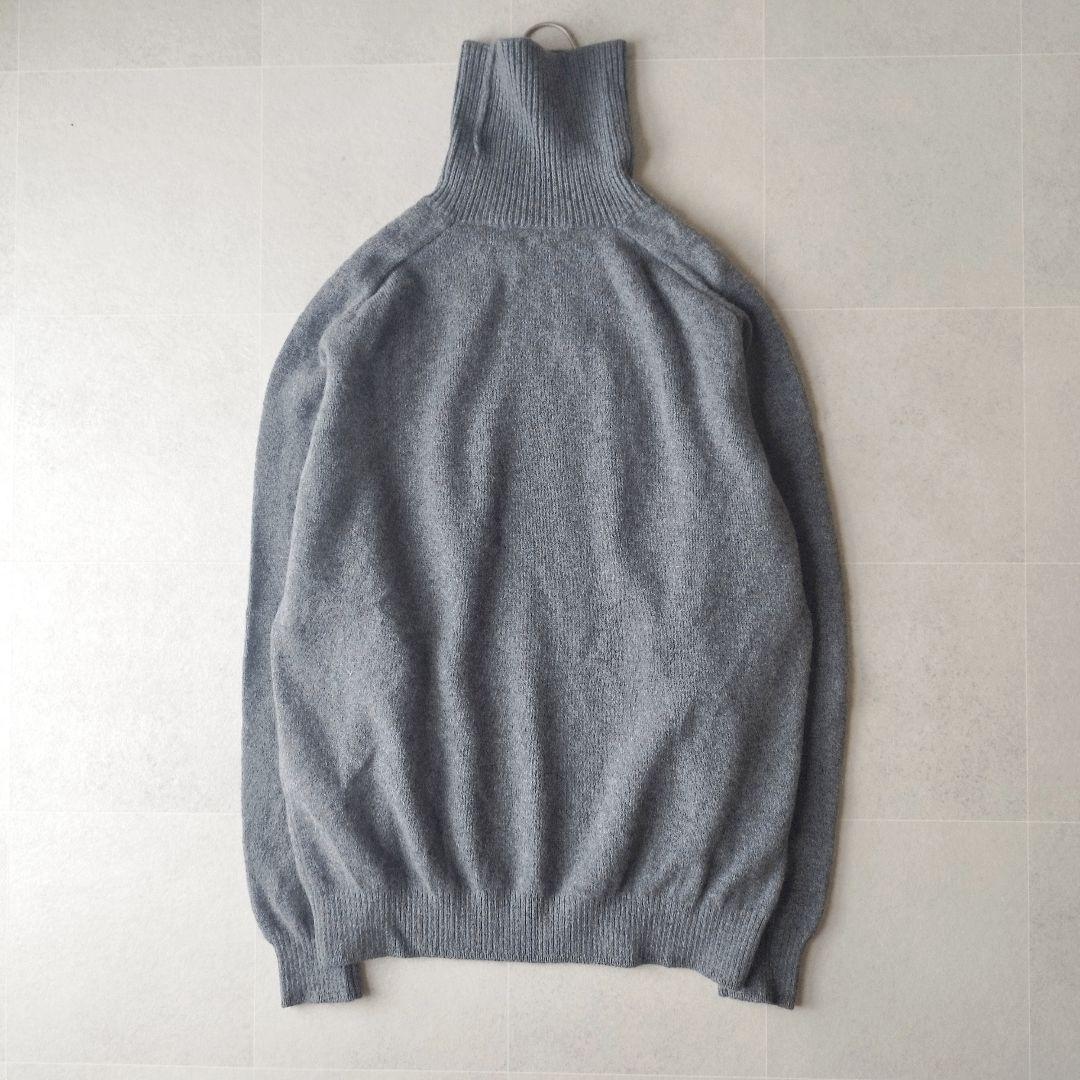 24aw 未使用級✨️カシミヤ ７Gウールカシミヤ天竺タートルネック アローズ