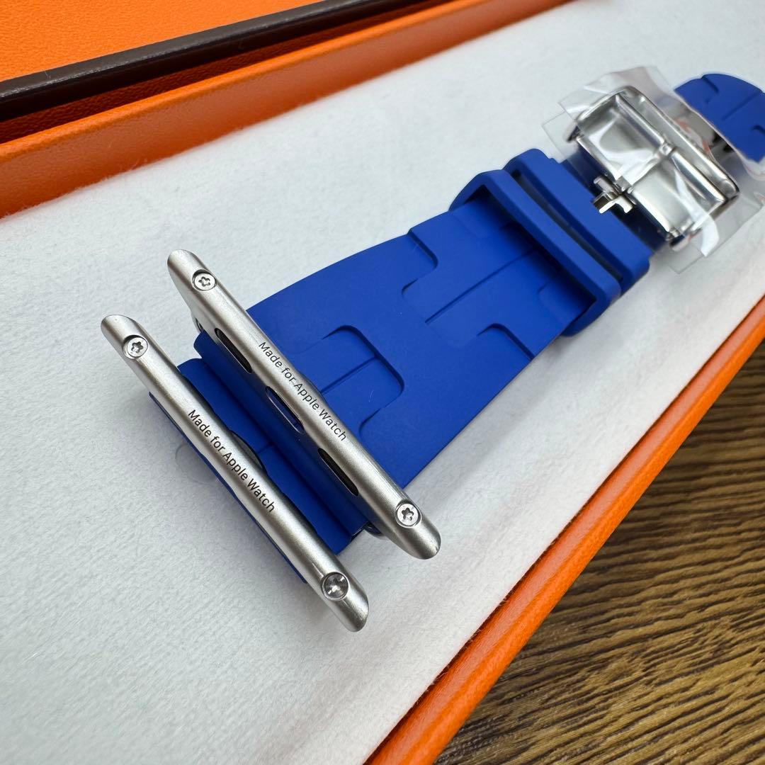 2537 未使用　Apple Watch エルメス　キリム　ブルー　青　スポーツ