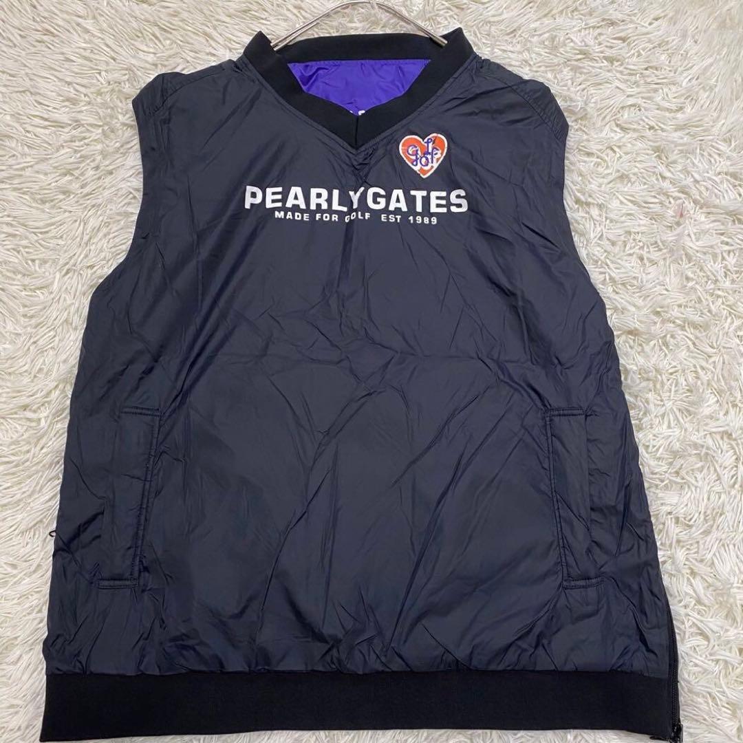 【美品XL✨】パーリーゲイツ 4way リバーシブル 中綿 プルオーバー ベスト