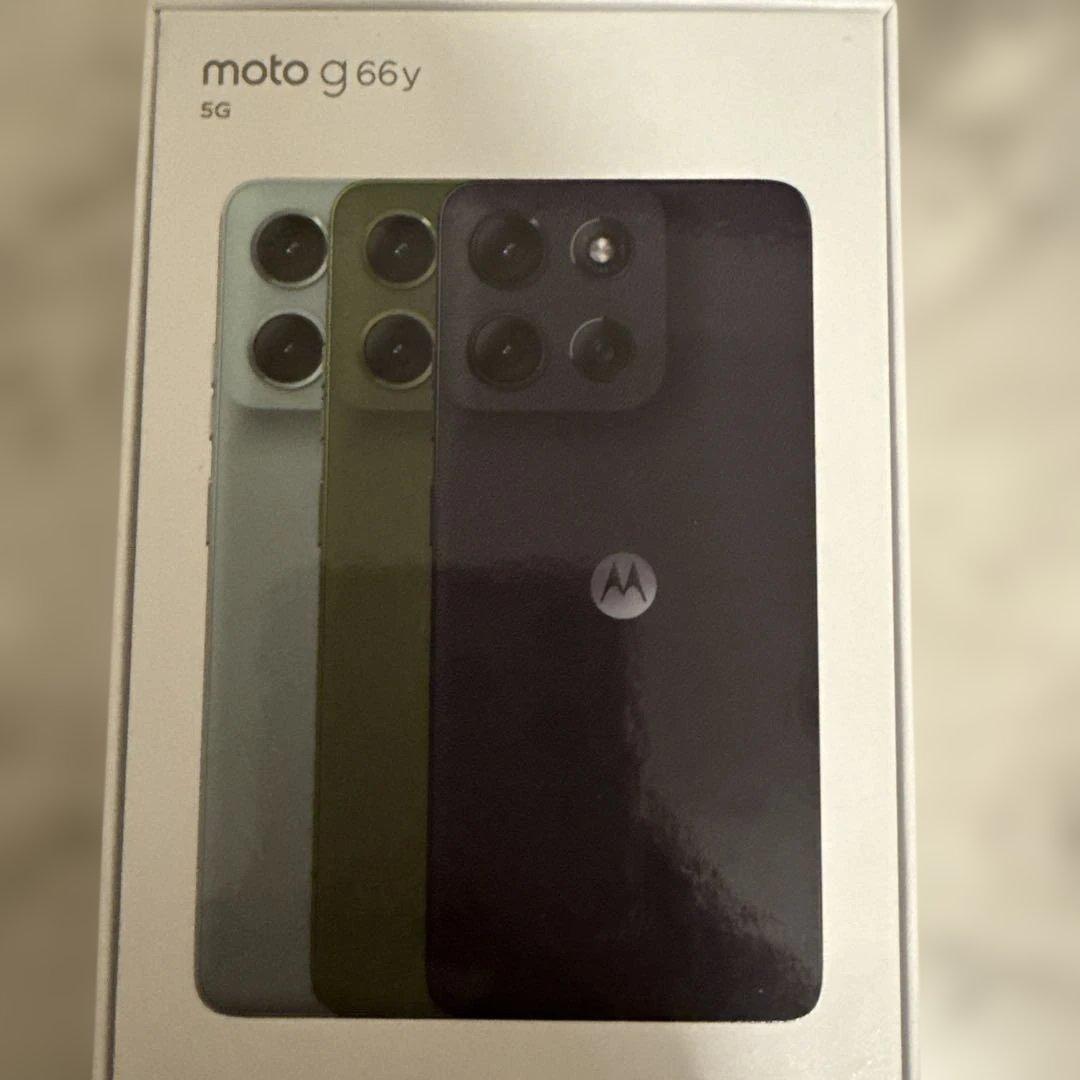 ほぼ新品未使用 moto g66y 5G motorola ブラックオイスター - メルカリ