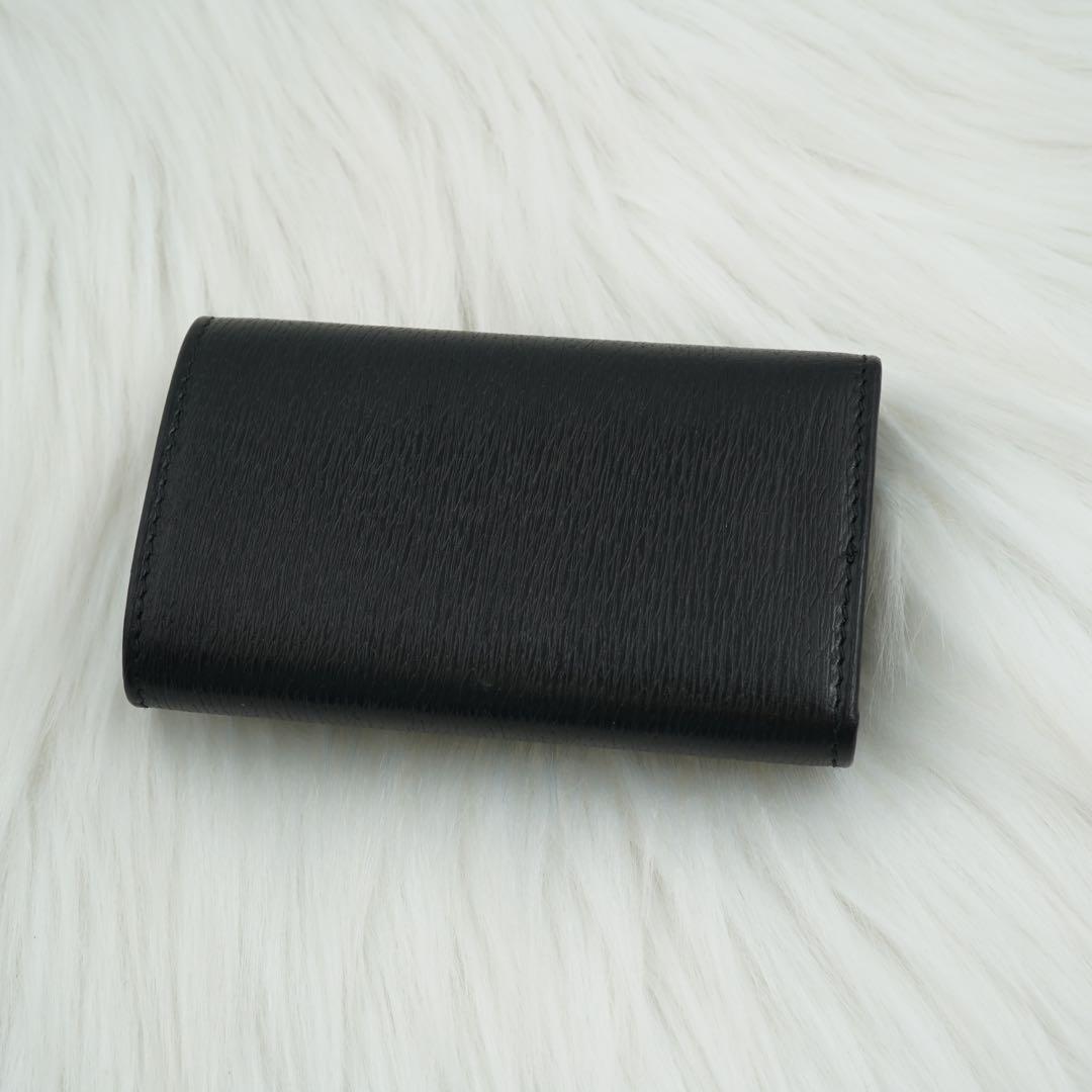 新品未使用品　箱付き　GUCCI グッチ　キーケース　ロゴグラム　ブラック