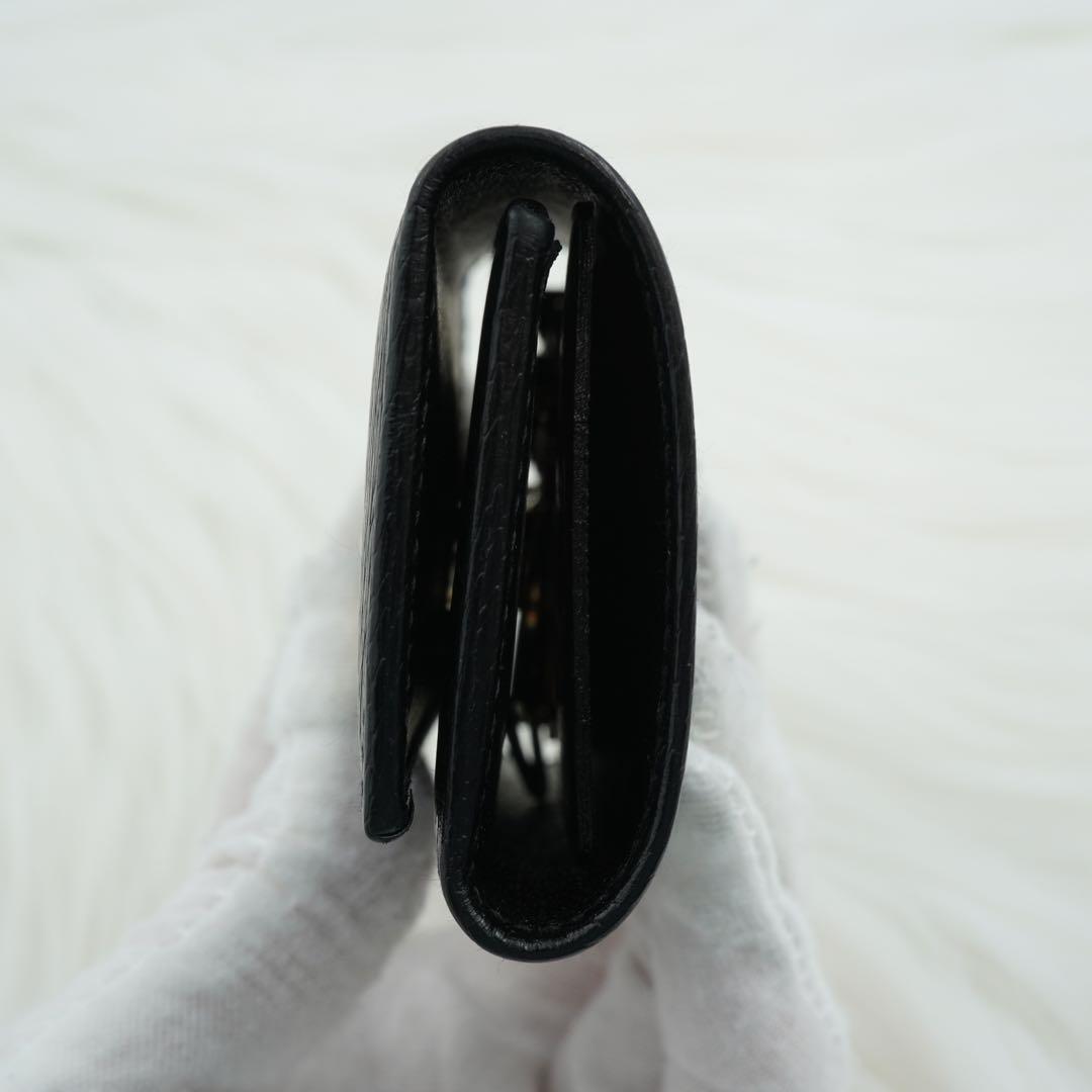 新品未使用品　箱付き　GUCCI グッチ　キーケース　ロゴグラム　ブラック