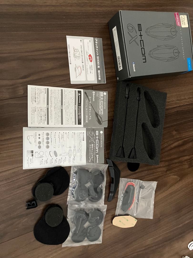 SHOEI GT-AIR II ホワイトヘルメット➕ B+COM SB6X➕箱