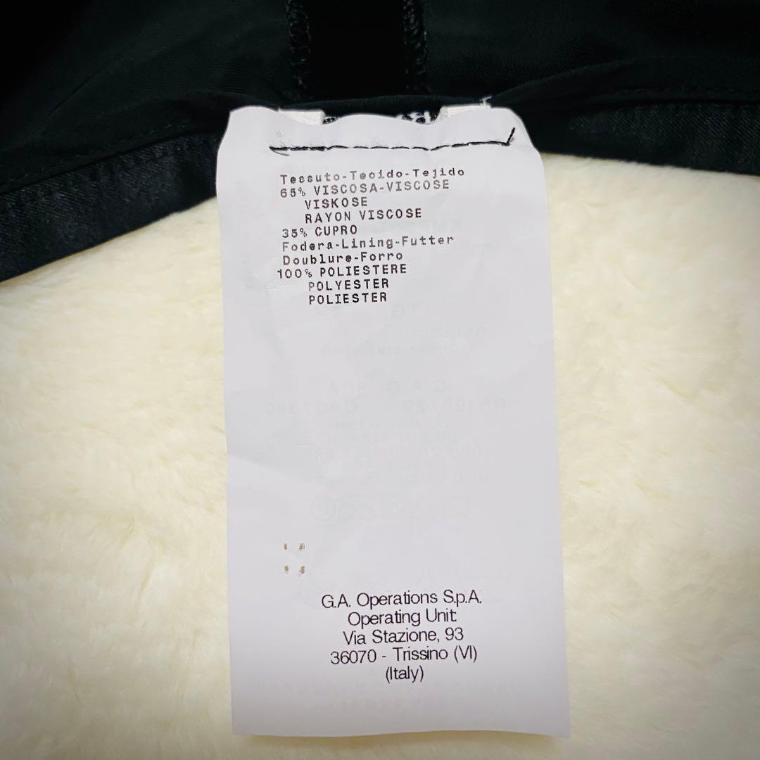 アルマーニ コレツィオーニ【最高級ベロア】セットアップ スーツ ブラック 光沢