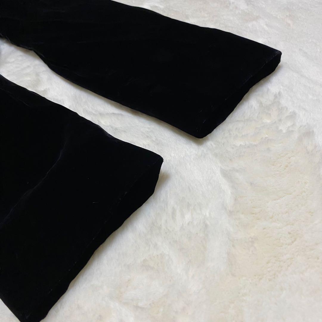 アルマーニ コレツィオーニ【最高級ベロア】セットアップ スーツ ブラック 光沢