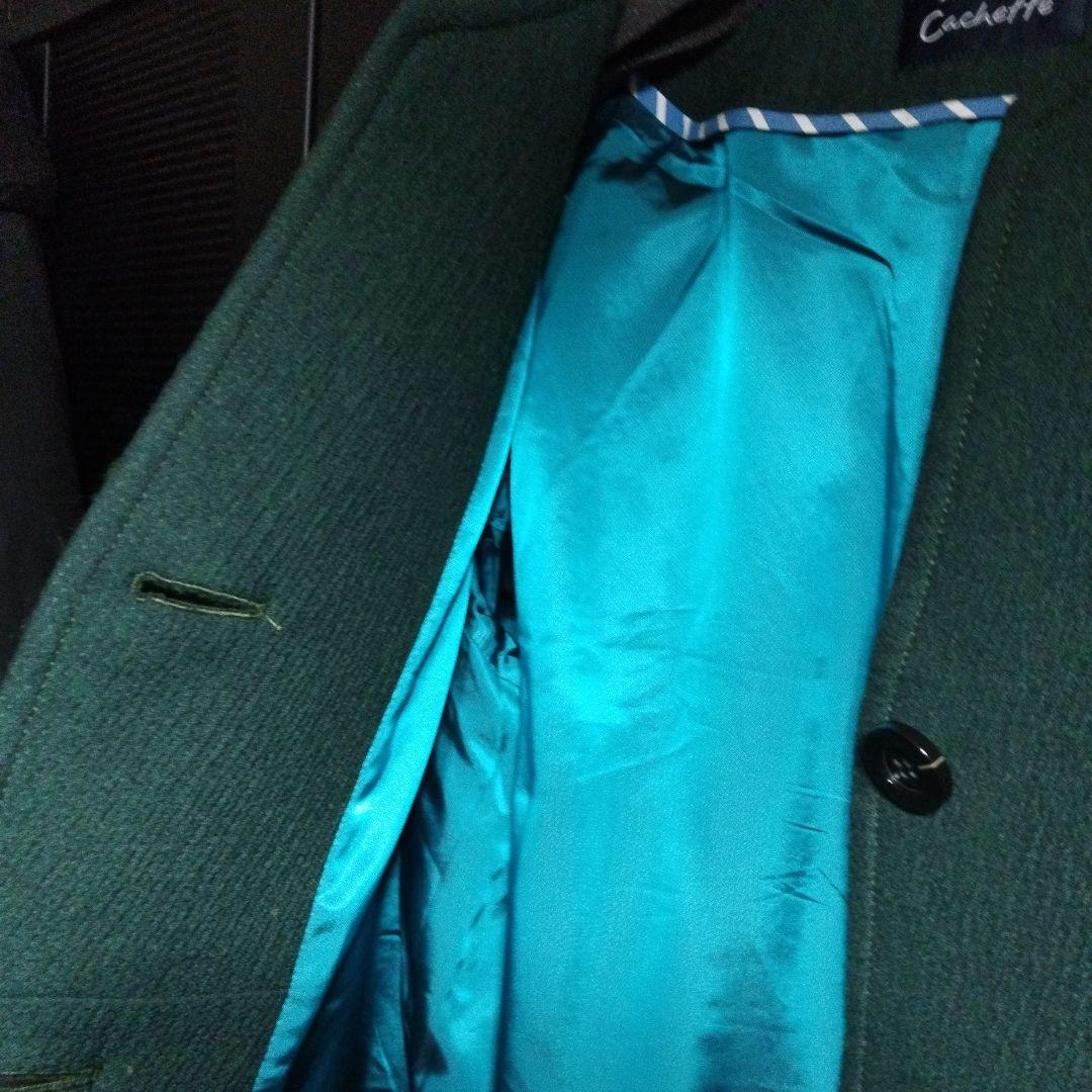 Shinano様専用コート・キャメルのニットベスト・ブルーのマフラーの3点