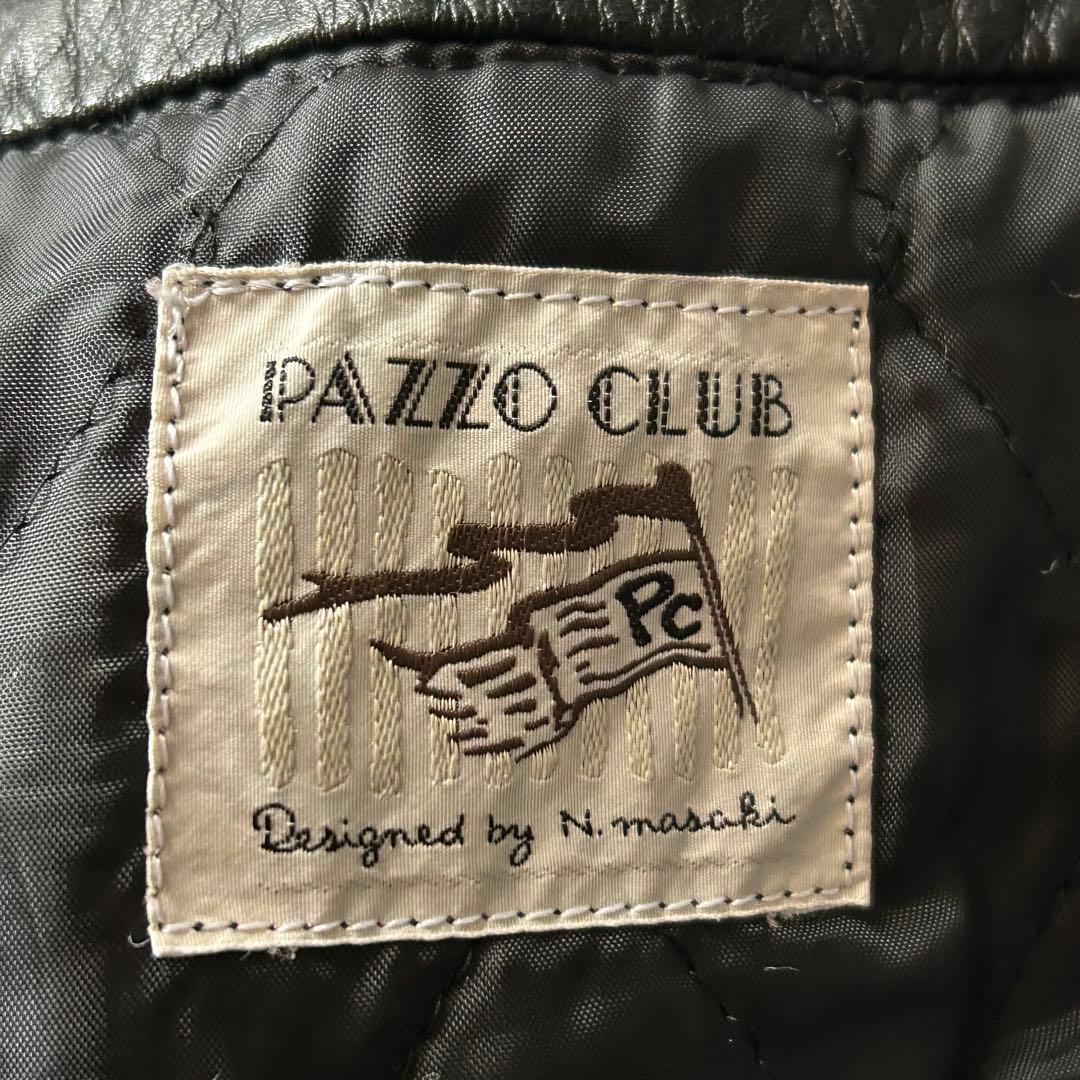 美品 希少vintage PAZZO CLUB スタジャン 牛革 切替 ウール
