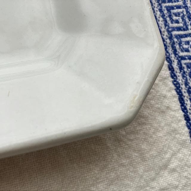 レア小◆リュネヴィルオクトゴナルレクタングル皿クレイユモントロー雅姫サルグミンヌ