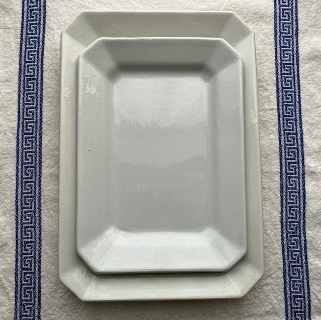 レア小◆リュネヴィルオクトゴナルレクタングル皿クレイユモントロー雅姫サルグミンヌ