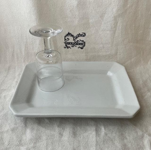 レア小◆リュネヴィルオクトゴナルレクタングル皿クレイユモントロー雅姫サルグミンヌ