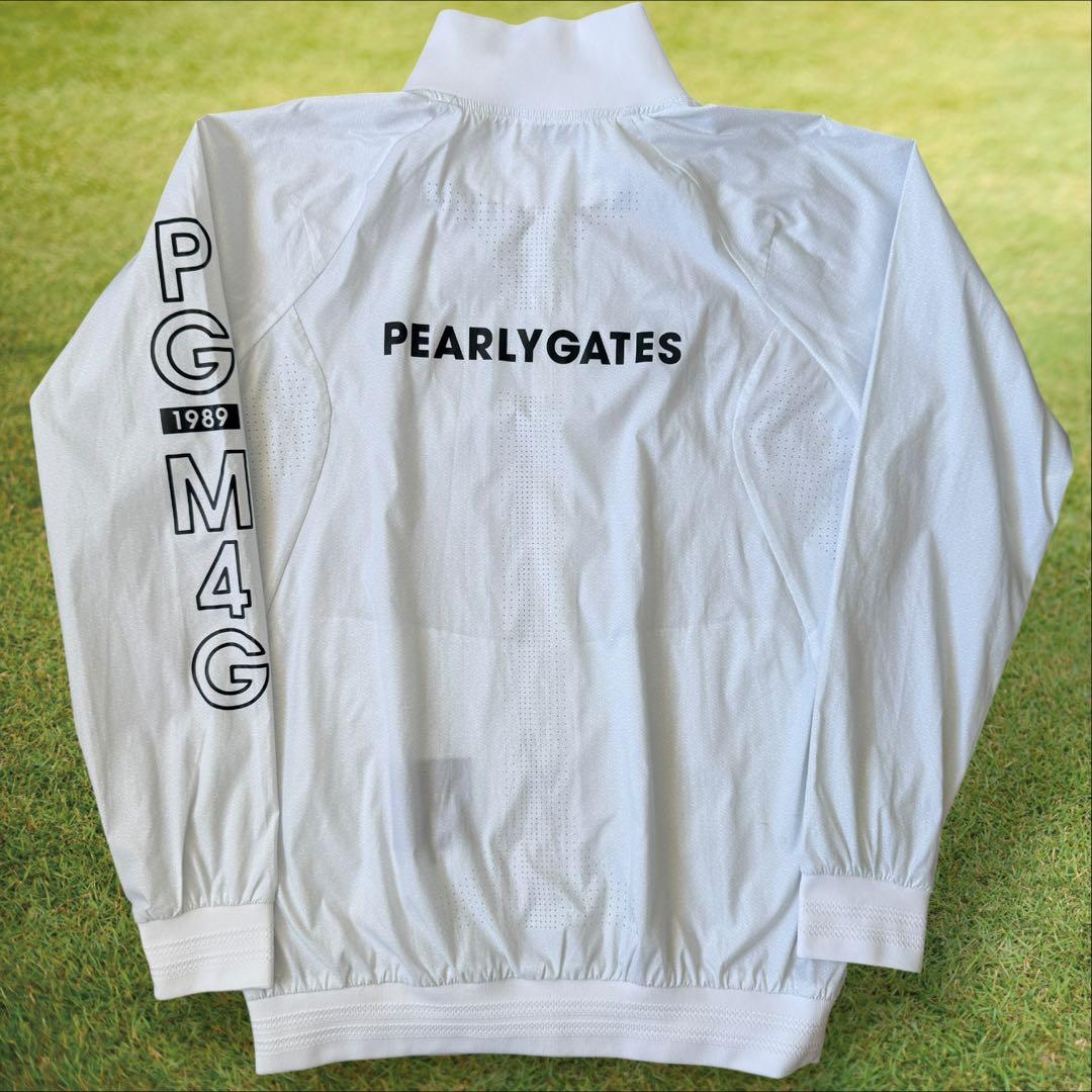 パーリーゲイツ　ジャケット　ブルゾン　白　XL〜XXL相当　スニード　6 総柄