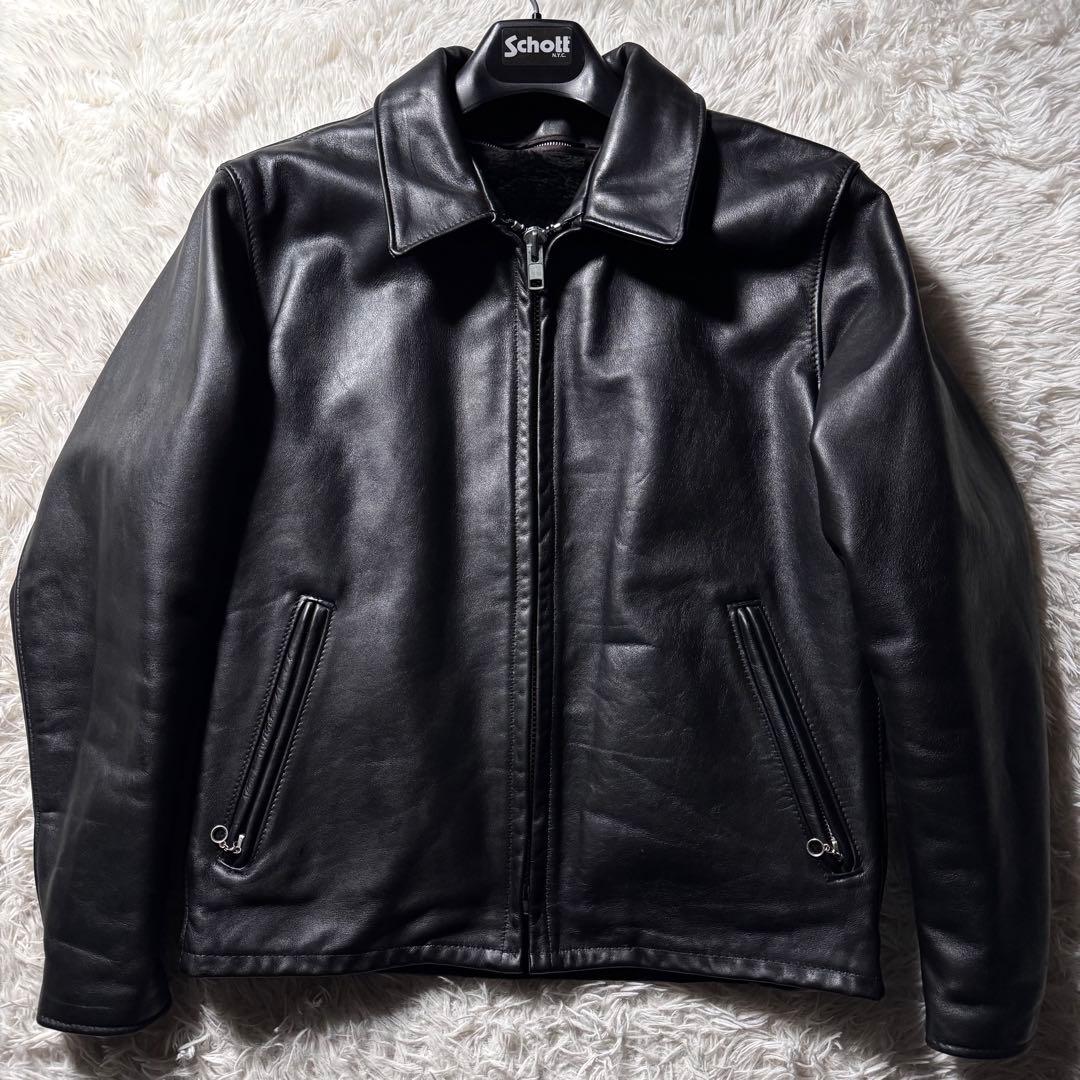 美品/希少✨schott トラッカージャケット　652 本革　ブラック　40