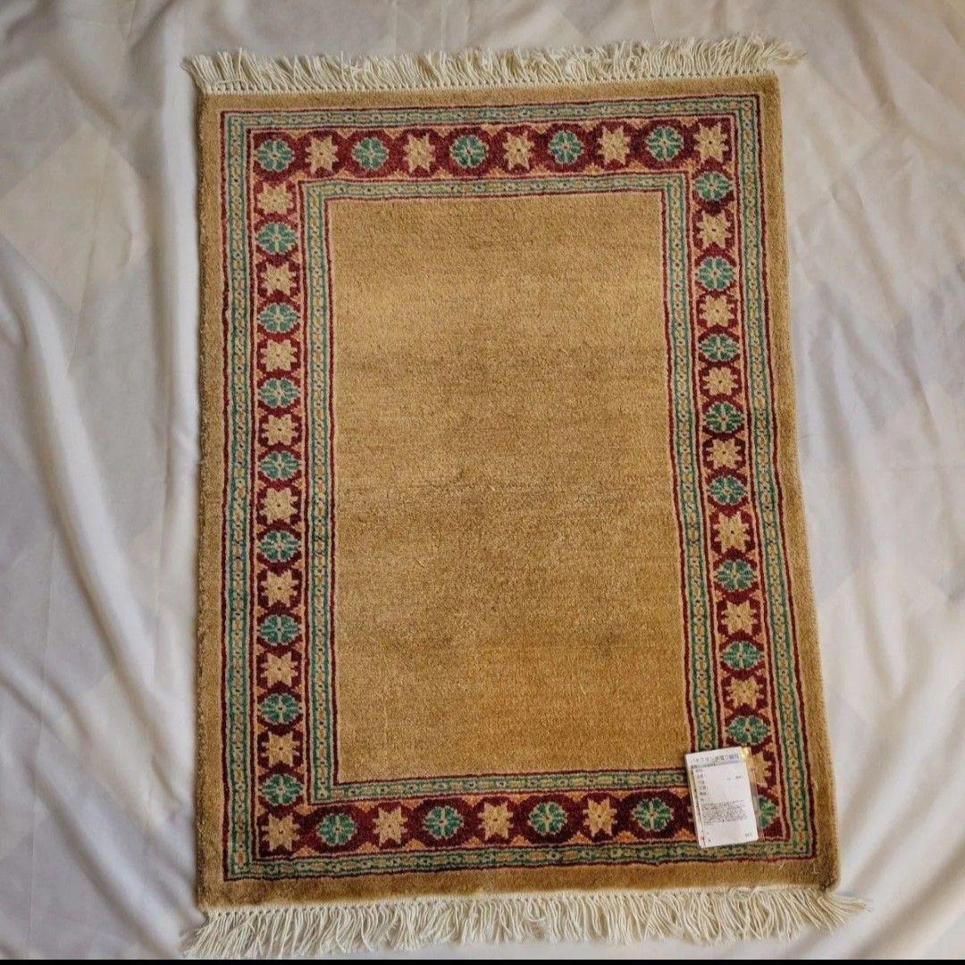 パキスタン手織りマット62x83cm(786)ギャッベ・ペルシャ・毛・じゅうたん