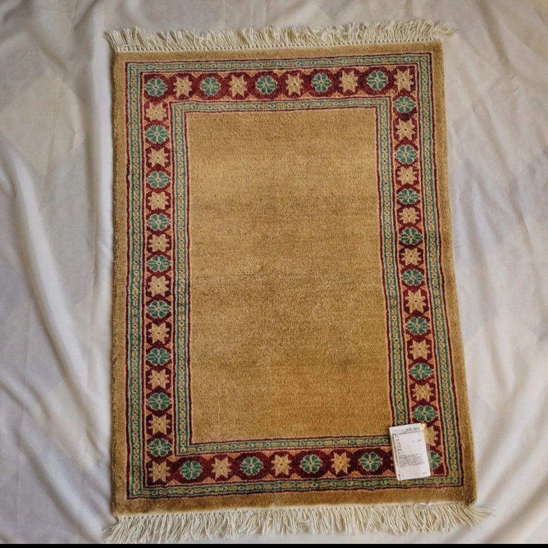 パキスタン手織りマット62x83cm(786)ギャッベ・ペルシャ・毛・じゅうたん