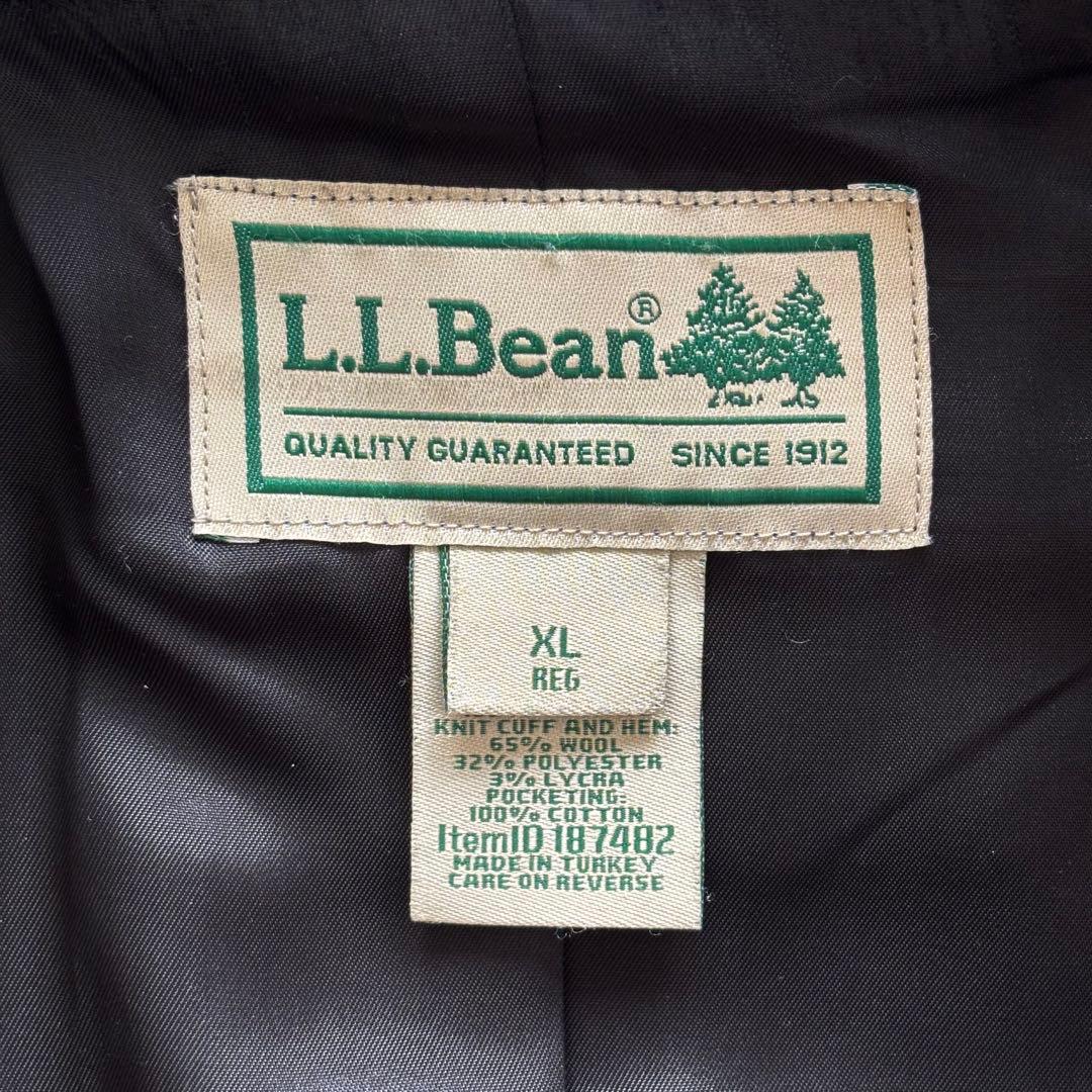【美品】L.L.Bean A-2レザージャケット XL 黒 ゴートスキン 本革