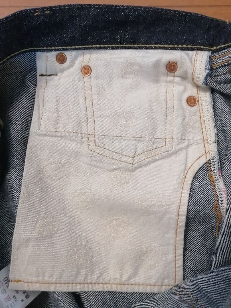 桃太郎ジーンズ　W40　出陣クラシックストレート　美品　ビッグサイズ　大きい