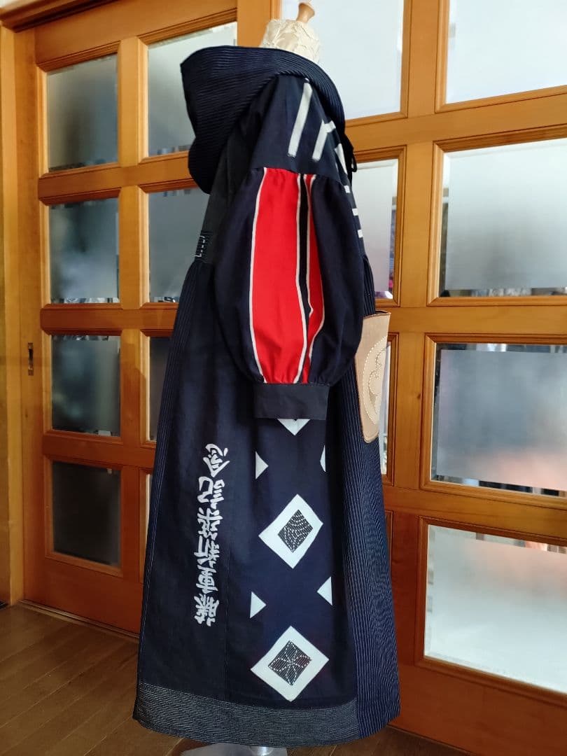 こえと　フード付き半纏のコート