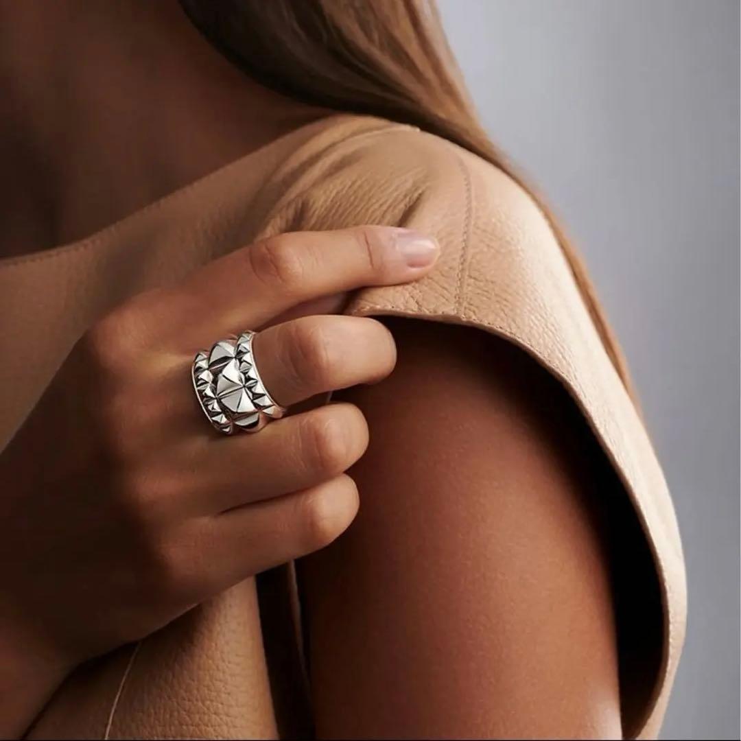 HERMES エルメス メドール エスピオンヌ リング 52 スタッズリング