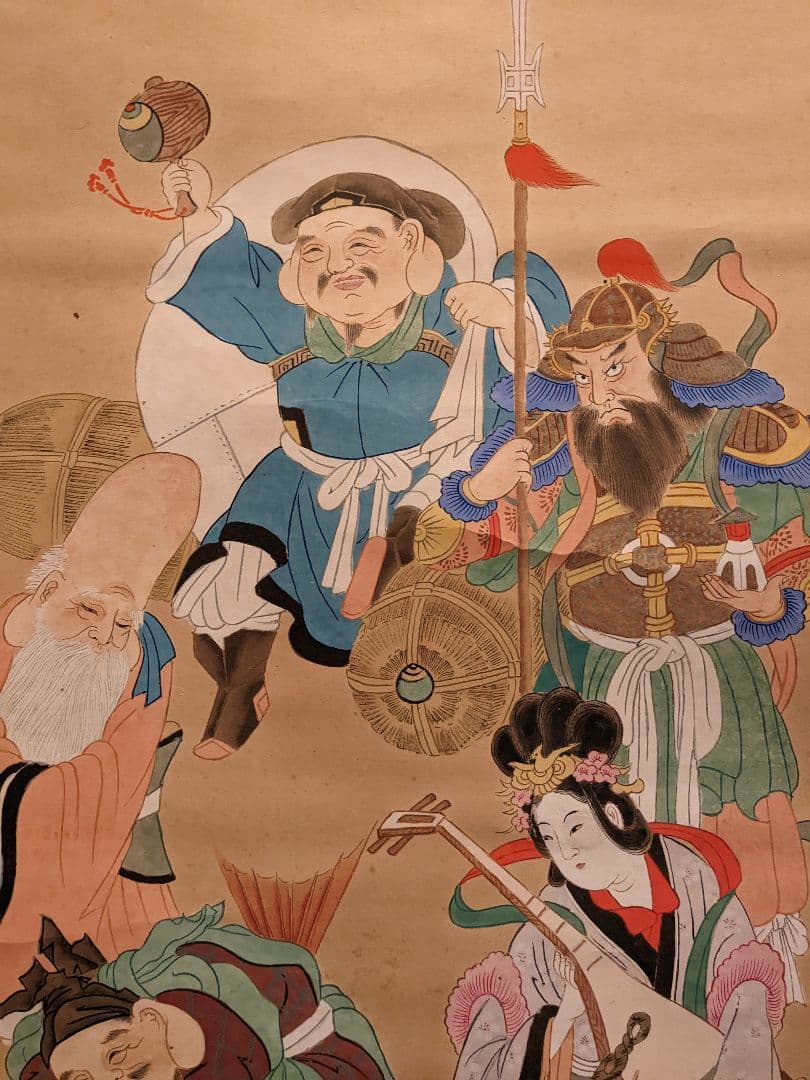 西 晴雲 七福神の掛け軸 - メルカリ