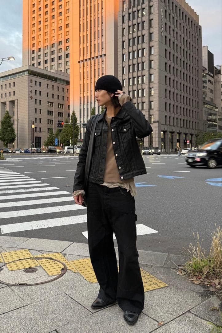 HELMUT LANG コーティング デニムジャケット　袖ロング