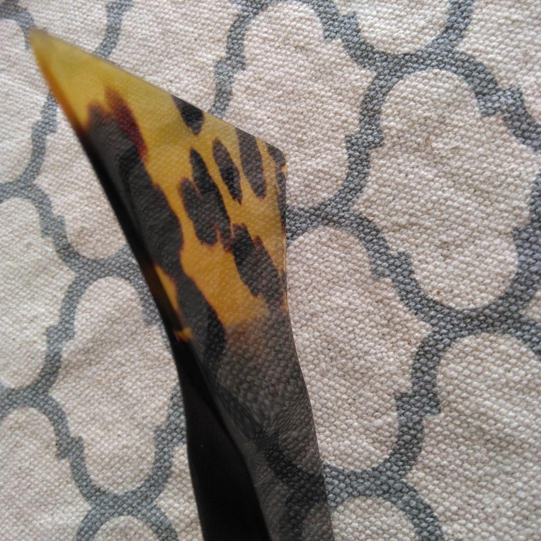 津軽三味線バチ 海宝堂謹製 　黒水牛台一枚甲