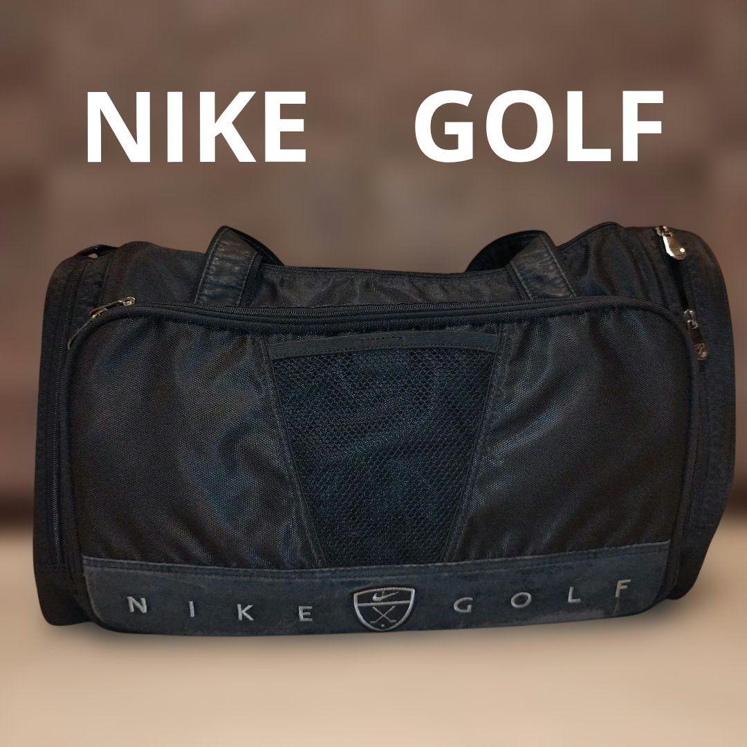 希少品】NIKE GOLF ナイキゴルフ ブラックボストンバッグ - メルカリ